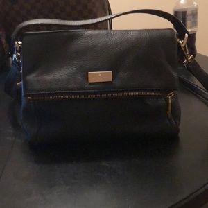 Kate Spade- Black Leather Cross Body Bag!